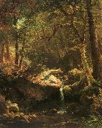 Bierstadt, Albert The Mountain Brook oil on canvas